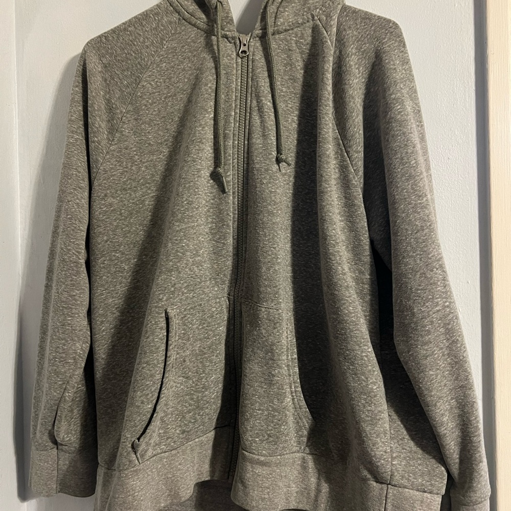 Gray Zip Up Sweater